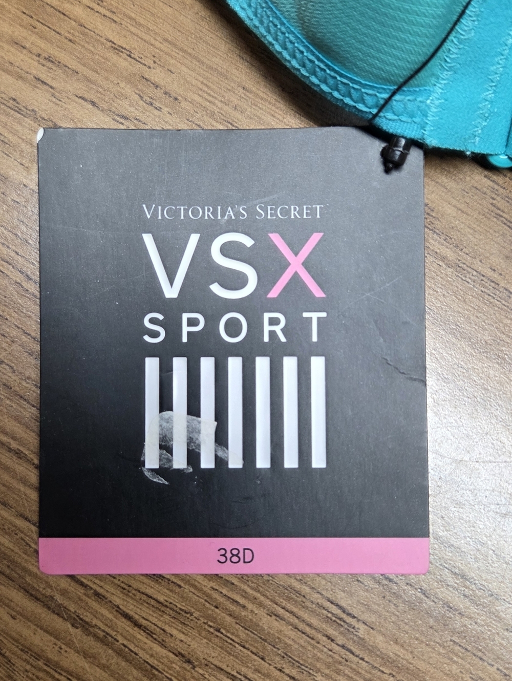 Victoria's Secret Blue and Teal VSX Incredible Front-Zip Sports Bra - 38D NWT - Picture 7 of 7